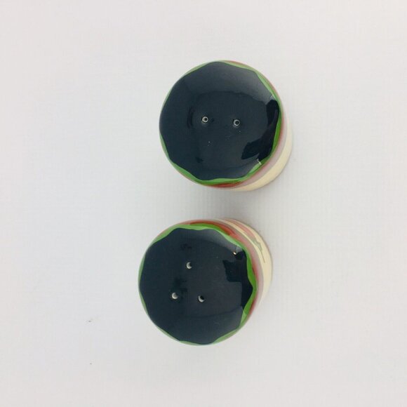 THE MAIN INGREDIENTS Southwestern Chili Peppers Stoneware Salt Pepper Shaker Set - Picture 5 of 9